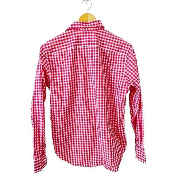Ralph Lauren Blue Label Pink White Gingham Check Long Sleeve Button Down Shirt - Picture 2 of 7